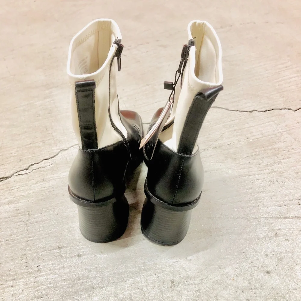 NWT MANGO LEATHER Ankle Boots, 40